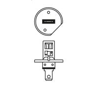 Light bulb for BOSCH 1 987 301 108 for MG ZT 2 2002-2003