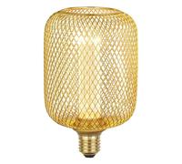 Gold Metal Cage LED E27 Bulb Gold-Coloured