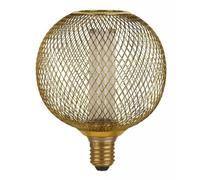 Light Bulb Gold 3.5w Wire Mesh LED Globe G120 Dimmable 1800K E27 120lm