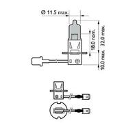 Light bulb H3 12336WVUB1 PHILIPS for OPEL BMW ALFA ROMEO MERCEDES-BENZ FORD SEAT