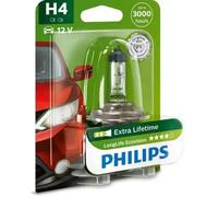 Philips 0730517 12342LLECOB1 LongLife EcoVision H4 Headlight Lamp Blister Pack
