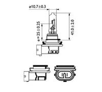 Light bulb H9 12361B1 PHILIPS for PORSCHE NISSAN MAZDA MERCEDES-BENZ VOLVO SAAB