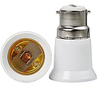 Light Bulb Lamp Holder Socket Converter Bayonet Socket Adapter,B22 to E27 Socket Converter, Bayonet to Screw Edison, BC to ES Lamp Base Adapter for LED Bulbs and Incandescent Bulbs and CFL Bulbs