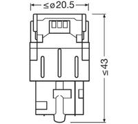 582 OSRAM LEDriving SL Range (W21W) LED Upgrade Bulbs (White) - Pair