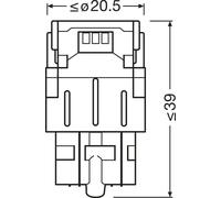 Osram 7515DWP-2BL 1.7W 12V W3X16Q Osram Bulb