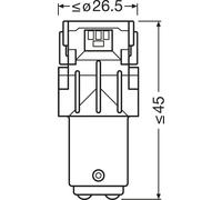 OSRAM LEDriving SL, ≜ P21/5W, Amber, Double Blister (2 lamps), LED Retrofit, offroad use only