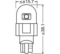 Light bulb LED 921DRP-2BL OSRAM