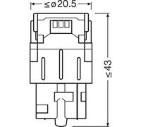 Light bulb OSRAM 7505DWP-2BL