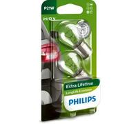 PHILIPS P21W LongLife EcoVision Indicator 12V 21W BA15s 12498LLECOB2 Twin