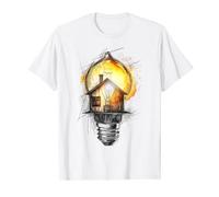 Light Bulb Painting House Abstract Art Painting Graphic T-Shirt