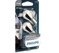 Philips 12496SVB2 12496-SV PY21 Silver Vision (2 x Bulbs)