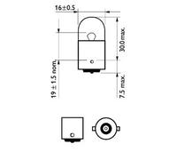 Light bulb R10W 12814B2 PHILIPS for BMW ALFA ROMEO MERCEDES-BENZ FORD CITROËN VW