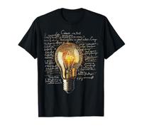 Light Bulb Text Drawing Abstract Art Graphic T-Shirt
