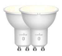 Light Bulb White 4.8w LED GU10 2-Pack Dimmable 420lm 36° Beam Smart Nordlux [EEK: F]