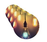 Light Bulbs Car Air Fresheners Cards Set of 4 Pieces Personalized Car Fresheners Gifts for Men Women Auto Aromatherapy Tablets Hanging Scented Cards for Wardrobe Bathroom