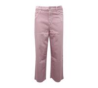 Light Bull Cropped Trousers, female, Roy Roger's, Straight Trousers, Pink, W32, Trousers W32