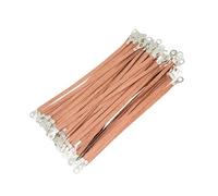 Light Cable Trunking Solid 100Pcs Electric Box Soft Connection Span Cable Hole Size 8mm Bridge Connection Ground Wire 6 Square Copper Clad Aluminum Connector Loom(2.5 Square,200mm)