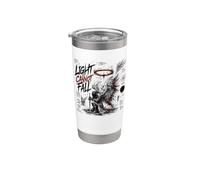 Light Cannot Fall Christian Angel Warrior Armor Stainless Steel Insulated Tumbler
