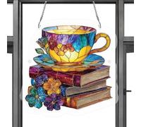 Light Catcher - 46x19cm Hanging Ornament, Acrylic Prism Rainbow Maker, Decorative Puzzle Window Art with Sunlight Reflection Effect for Indoor Outdoor Display | Suncatcher for Garden and Backyard and