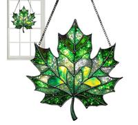 Light Catchers for Window | 2D Fall Maple Leaves Acrylic Pendant Sun Catcher - Thanksgiving Decoration, Decorative Wall Art Ornaments,for Bedroom Greenhouses Garden