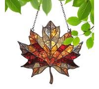 Light Catchers for Window, 2D Fall Maple Leaves Light Catcher for Window, Decorative Wall Art Ornaments, Thanksgiving Decoration, for Greenhouses Windowsill Bedroom Garden Doorways Yard