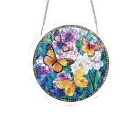 Light Catchers for Window,Decorative Colorful Acrylic | Jigsaw Puzzle Aesthetic Rainbow Maker,for Home Indoor Outdoor Living Room Bedroom Wall Door Yard Patio