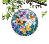 Light Catchers for Window | Decorative Colorful Acrylic - Stained Glass Puzzle Light Catcher - for Mothers Day Birthday Housewarming Home Indoor Outdoor Bedroom