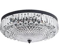 Light Ceiling Lamp Led Crystal Black Atmosphere Restaurant Living Room Decorative Lamps/Clear/47Cm*18Cm