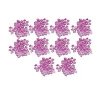 Light Change Nail Decoration Resin Heart Shaped Cute Exquisite DIY Nail Art Accessories for Women Salon Home Nail Art 10 Bags (Purple)