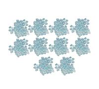 Light Change Nail Decoration Resin Heart Shaped Cute Exquisite DIY Nail Art Accessories for Women Salon Home Nail Art 10 Bags (Blue)