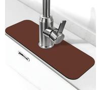 Light Chestnut Brown Faucet Suction Pad - Kitchen Drying Mat - Sink Countertops Protector - Ideal for Kitchen, Coffee Bar