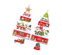 Light Christmas Door Hangers Decors Paper Craft Holiday Party Supplies Cartoon Theme For Family Celebration Paper Christmas Decorations