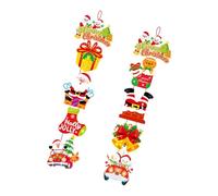 Light Christmas Door Hangers Decors Paper Craft Holiday Party Supplies Cartoon Theme For Family Celebration Paper Christmas Decorations