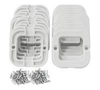 Light Clips for Govee Permanent Outdoor Lights for Govee Non-Pro Elite RGBIC H705 H805 LED Outdoor Decoration and Fixed luminaire Mounting Brackets Screws Kit(New Upgrade 40 White)