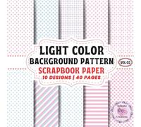 Light Color Background Pattern Scrapbook Paper: Double-Sided Sheets for Crafting & Scrapbooking Decorative Crafts, Origami & Wrapping Papers.