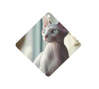 Light-colored Sphynx Cat Automotive Air Fresheners Rhombus