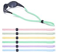 Light Colored Sunglasses Strap for Women, Sports Glasses Retainer, Light Sage/Mint Green/Lavender/Light Blue/Pale Yellow/Light Pink, One Size (23.6"x0.4") Fits Most Everyone