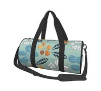 Light coloured floral Canvas travel bag, large capacity, can be carried on the shoulder