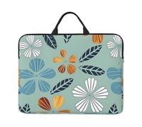 Light coloured floral Prints 14-Inch Laptop Sleeve Waterproof And Shockproof Suitable For Office Work Business Trips And Daily Travel.