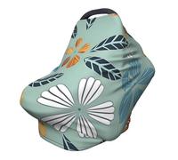 Light coloured floral Versatile full-print Stroller Chair Cover/Nursing Cover, specially designed for your baby