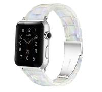Light Compatible with Apple Watch Straps 38mm 40mm 41mm,Resin Strap for Apple Watch Series 7 6 SE 5 4 3 2 1(Phantom Pearl,38mm/40mm/41mm)