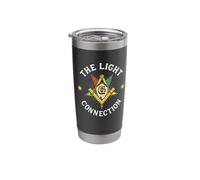 Light Connection OES Masonry Masonic Freemason Freemasonry Stainless Steel Insulated Tumbler