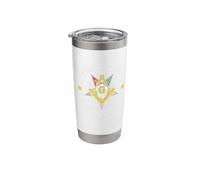 Light Connection OES Masonry Masonic Freemason Freemasonry Stainless Steel Insulated Tumbler