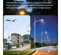 Light Control Switch for Streetlights - 220V 10A Auto On/Off Twilight Sensor, IP-Rated Housing, 2200W Load, 10M Sensing Range, ABS/Copper