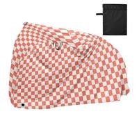 Light Coral Chessboard Bike Covers Waterproof Rain Cover Bikes Accessories