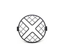 Light Cover Protective Guard 7'' Retro Motorcycle Mesh Mask Vintage Grill Side Mount Universal Motorcycle Headlight Lamp Cover Protector Motorcycle light guard(G)