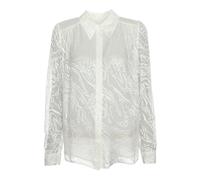 Light Crepe de Chine Blouse- female- Lala Berlin- Shirts- White- S- Blouses & Shirts S