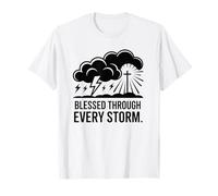 Light Cross Breaking Through Dark Clouds T-Shirt