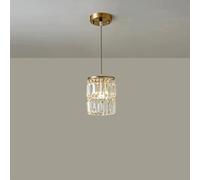 Light Crystal Bedside Light French Creative Hardware Small Chandeliers Three Colours Dimmable E14Hanginglamp Aisle Balcony Entrance Decoration Lighting Fixture