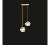 Light Crystal Single Head Light Modern Minimalist Bedside Iron Chandeliersd E27Hanginglamp Restaurant Showroom Bar Decor Lighting Fixture/10.23In/26Cm